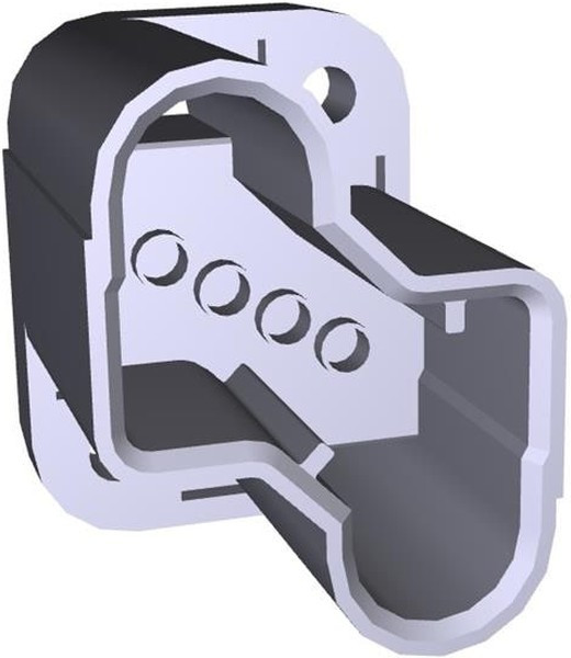 212609-1, Metrimate Female Connector Housing, 5.08mm Pitch, 4 Way, 1 Row
