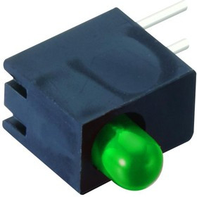 L514HGD, CIRCUIT BOARD INDICATOR, 1 LED, GREEN