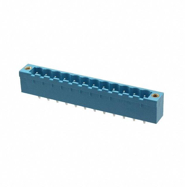 TBP01R2W-508-12BE, Pluggable Terminal Blocks Terminal block, pluggable, w screw lock, 5.08, receptical, 12 pole, blue