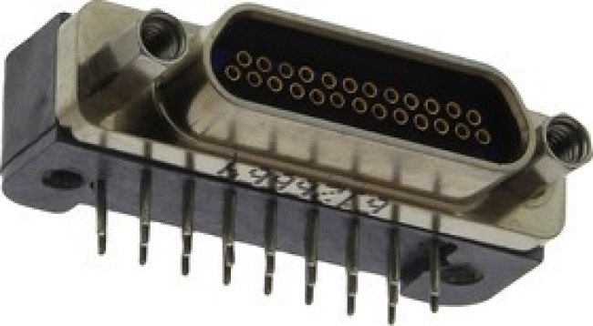 MWDM2L-25SCBRP-.110, MWDM 25 Way Right Angle Through Hole D-sub Connector Socket, 2.54mm Pitch MWDM2L-25SCBRP-.110, MWDM 25 Way Right Angle Through Hole D-sub Connector Socket, 2.54mm Pitch