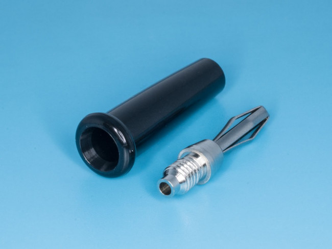 TS-2 black (BP-112/B), Вилка 'Banana' тип 2 (черный) (K296109)