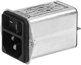 DC12.2102.101, DC12.2102.101 -SCHURTER - Filtered IEC Power Entry Module, IEC C14, General Purpose, 1 А, 250 В AC,