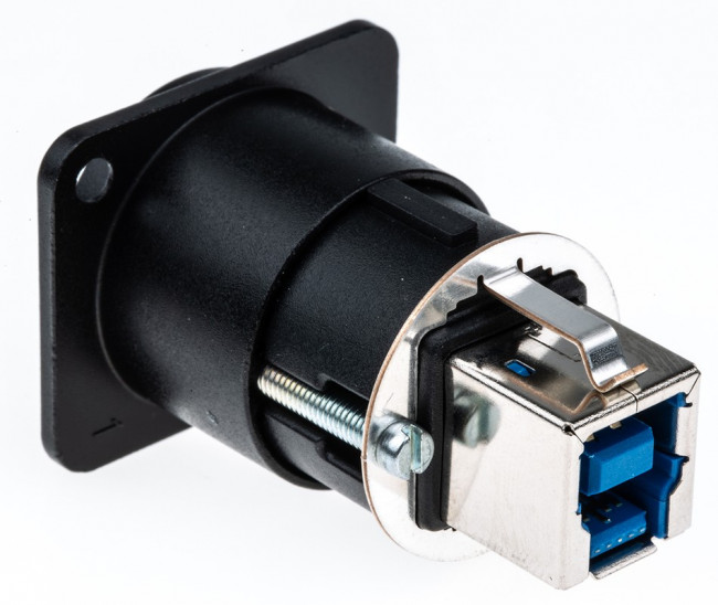 NAUSB3-B, USB 3.0 Feedthrough Gender Changer for use with USB 3.0 Connectors