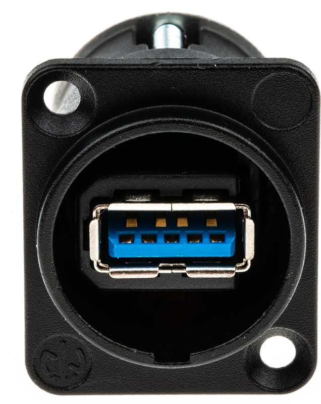 NAUSB3-B, USB 3.0 Feedthrough Gender Changer for use with USB 3.0 Connectors