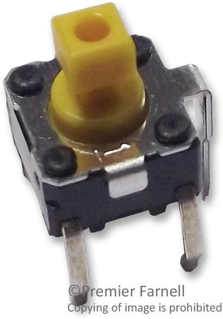 B3F1152, Тактильная кнопка, Серия B3F, Top Actuated, Сквозное Отверстие, Plunger for Cap, 150 гс