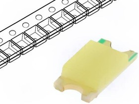 OF-SMD3216W, Светодиод, SMD, 1206, белый, 460-700мкд, 120°, Упаковка бобина