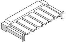 105325-2006, Headers &amp; Wire Housings NANO-FIT TPA V0 WHT 6 CKT