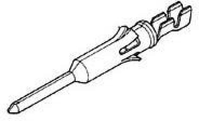 66591-1, Standard Circular Contacts SIGNAL PIN CNT 22-18 tin size 16