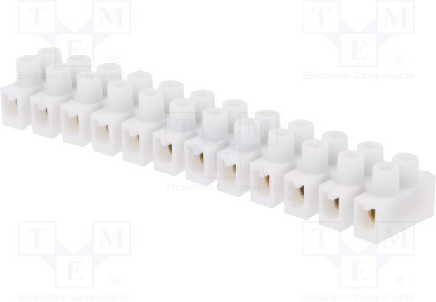 E.4031, Клеммник, зажим под винт, 2,5мм2, 400В, 24А, Кол-во полюс: 12 E.4031, Клеммник, зажим под винт, 2,5мм2, 400В, 24А, Кол-во полюс: 12