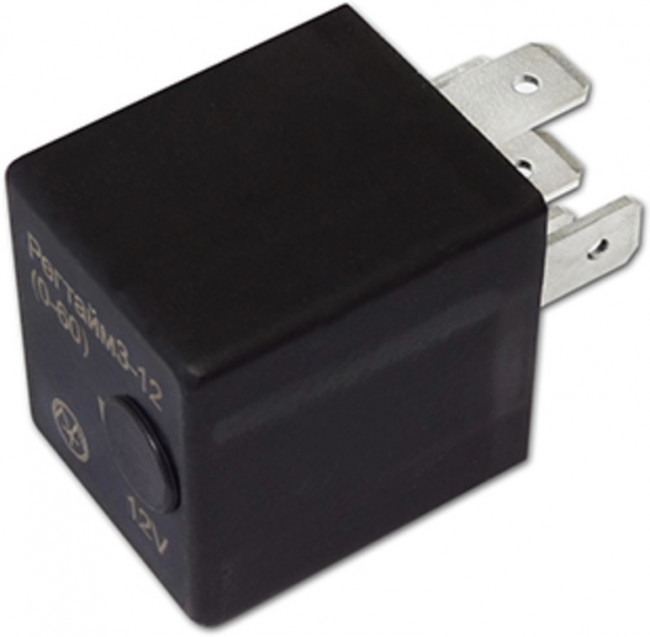 РЕГТАЙМ3-12-(60-600), Реле времени 12V 60-600сек. 25А ЭНЕРГОМАШ