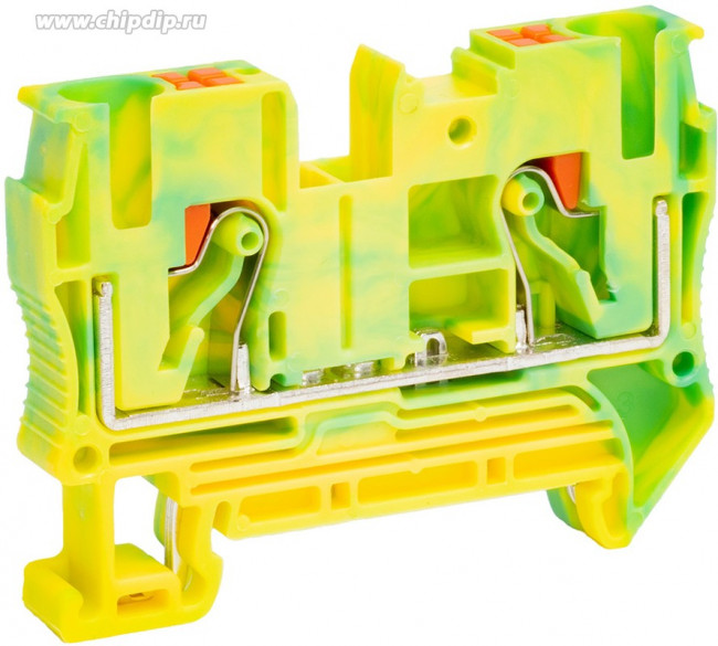 Клемма защитного провода, 6кв.мм, PUSH-IN