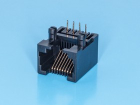 TJ4-8P8C, Разъем RJ-45 на плату, 8P8C, тип 4