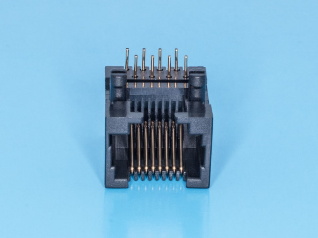 TJ4-8P8C, Разъем RJ-45 на плату, 8P8C, тип 4