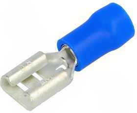 BM 00290, Наконечник: плоский, 6,3мм, 0,8мм, "мама", 1,5-2,5мм2, обжим, синий BM 00290, Наконечник: плоский, 6,3мм, 0,8мм, "мама", 1,5-2,5мм2, обжим, синий