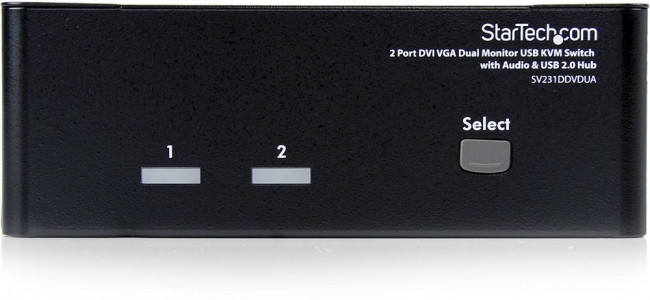 SV231DDVDUA, 2 Port Dual Monitor USB DVI, VGA KVM Switch, 3.5 mm Stereo 1920 x 1200 Maximum Resolution SV231DDVDUA, 2 Port Dual Monitor USB DVI, VGA KVM Switch, 3.5 mm Stereo 1920 x 1200 Maximum Resolution