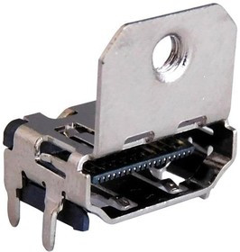 SS-53000-002, HDMI, Displayport &amp; DVI Connectors HDMI RA With Flange