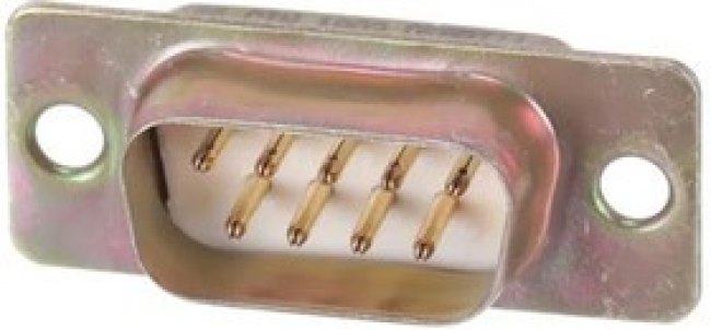 DE9PTII, D-Sub Standard Connectors DSUB 9M SOD GF CAD