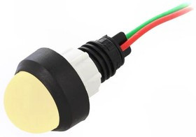 LY-D20-24AC/DC, Индикат.лампа: LED, выпуклый, 24ВDC, 24ВAC, Отв: d13мм, IP40