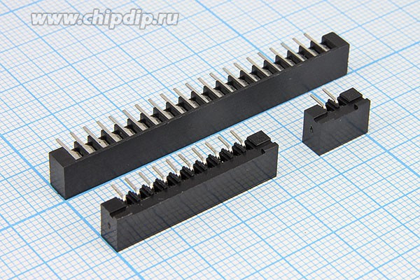 Разъем FB- 8R розетка, шаг P2.54, контакты 8P, на шлейф/плату, угловой, FB- 8R