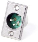 D3M, Conn XLR Connector M 3 POS Solder Cup ST Panel Mount 3 Terminal 1 Port