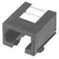 215876-2, Modular Connectors / Ethernet Connectors 6P 4C PCB R/A