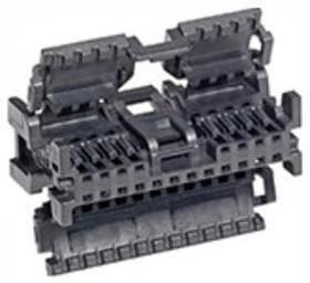 34824-2164, Automotive Connectors Mini50 1.2mm Rcp CPA 16Ckt Br Blk POL A