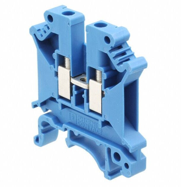 3004388, DIN Rail Terminal Blocks UK5 N BU 6.2mm FEEDTHRU BLUE
