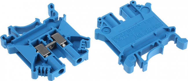 3004388, DIN Rail Terminal Blocks UK5 N BU 6.2mm FEEDTHRU BLUE