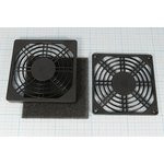 Пластмассовая защитная решётка для вентиляторов с фильтром 92x92мм; ВН456P вент 92x92x10\\\\\\ K-PF0