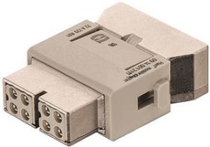 09140083122, Heavy Duty Power Connector Module, 10A, Female, Han-Modular Series, 4 Contacts