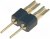 ZL210-2P, Вилка, IDC, PIN 2, прямой, 2,54мм, THT,пайка, 1x2, позолота