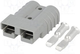 1130-0201-04, Вилка провод-провод "папа" / "мама" PIN 2 провод обжим