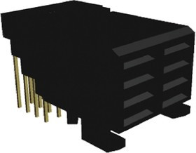5536613-1, Z-PACK 2mm Pitch Futurebus+ Backplane Connector, Female, Right Angle, 8 Way