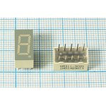 Светодиодный дисплей красный, 7 сегментов, 1 разряд, высота 9,2 мм, 6400 мкд, SA36-11EWA; №5187 R СД