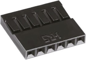 A2-6S-2.54C, A2 Series 2.54mm Pitch 6 Way 1 Row Straight Crimp Pin Connector, Cable Mount, Crimp Termination