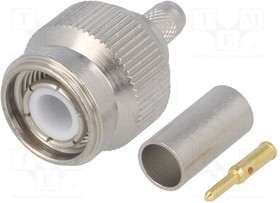 J01010A2255, Вилка, TNC, "папа", прямой, 50Ом, B9907, KX15, LMR195, RG58C/U, обжим