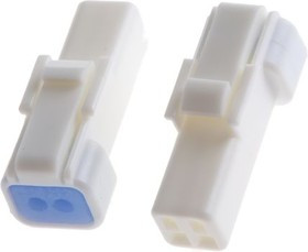 02R-JWPF-VSLE-S, Conn Housing RCP 2 POS 2mm Crimp ST Cable Mount White Bag