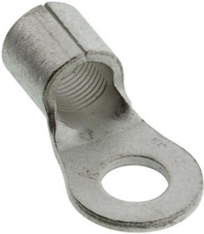 2-33461-3, TERMINAL, RING TONGUE, 1/4", 8AWG