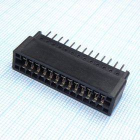KLS1-603C-26-S, (SL-26), Слот 26 контактов, 2,54мм. 3А для монтажа на плату KLS1-603C-26-S, (SL-26), Слот 26 контактов, 2,54мм. 3А для монтажа на плату