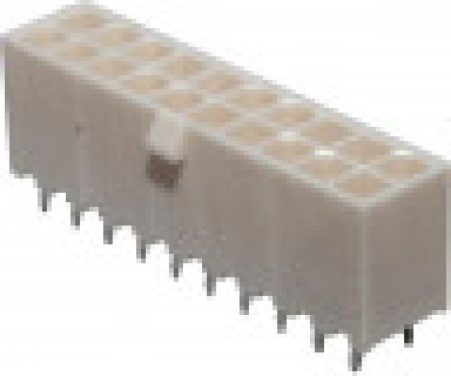 39-28-8200, Mini-Fit Jr. Series Straight Through Hole PCB Header, 20 Contact(s), 4.2mm Pitch, 2 Row(s), Shrouded