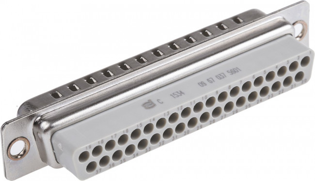 09670375601, D-Sub Standard Connectors 37P MALE CRIMP NO CONTACTS