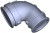 2428-004-2405, Backshell 90° 24 Shell Size Glass Filled Polyamide