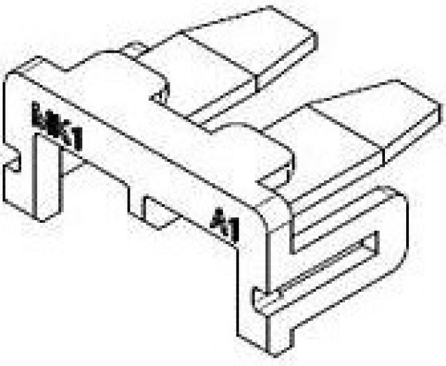 104081-0282, Headers &amp; Wire Housings 070 TPA Multi bundle 2P