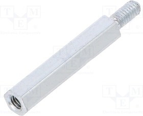 2212X20, Дистанцирующая стойка с резьбой, Внутр.резьба M2,5, 20мм, сталь