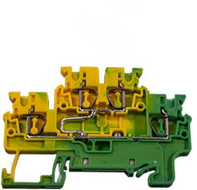 CXDLG2.5(I.S), Клемма пружинная 0,2-2.5mm2/24A/1000V, корпус 5х72.7х49.5(h)mm c Din-35x7.5, аналог д