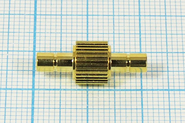 Гнездо SMB-Гнездо SMB, переходник, позолоченный; №9120 гн SMB-гн SMB