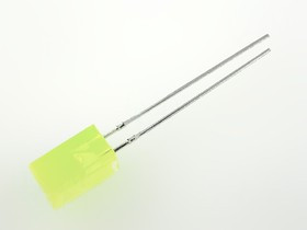 L-1553YDT, LED; square; 5x5mm; yellow; 1?5mcd; 110°; Front: flat; 20mA; 2.1?2.5V