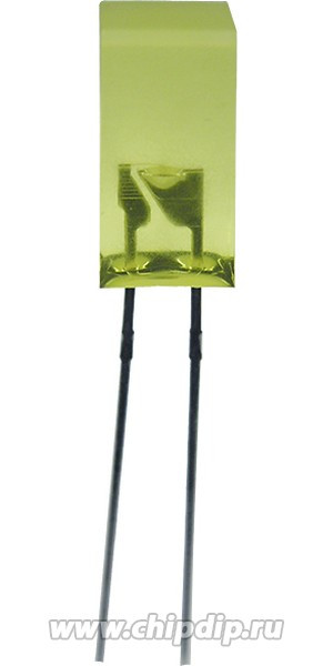 L-1553YDT, LED; square; 5x5mm; yellow; 1?5mcd; 110°; Front: flat; 20mA; 2.1?2.5V L-1553YDT, LED; square; 5x5mm; yellow; 1?5mcd; 110°; Front: flat; 20mA; 2.1?2.5V