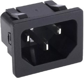 AS-224, Евровилка сетевая с защелками на панель