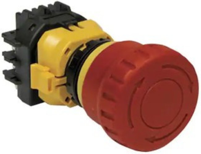 XW1E-LV413Q4M-R, Emergency Stop Switches / E-Stop Switches 22mm Emergency-Stop Lighted